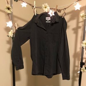 Pull and Bear black denim shirt